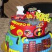 Three theme cake side 3