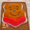 Pooh Bear  sheet cake